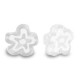 Millefiori-Perlen Blume 5-6x3mm - Transparent-white